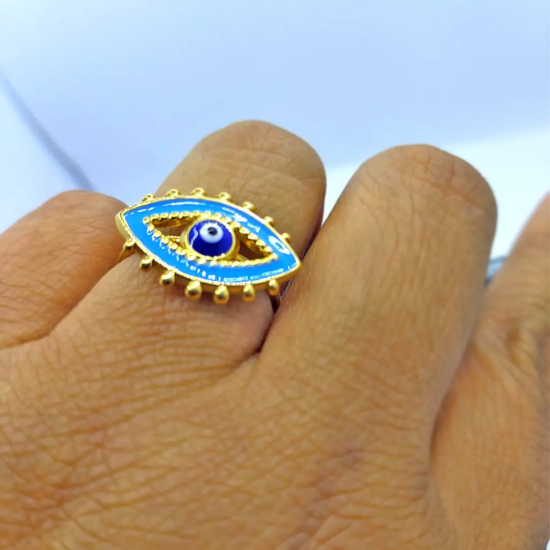 Blue Evil Eye Ring