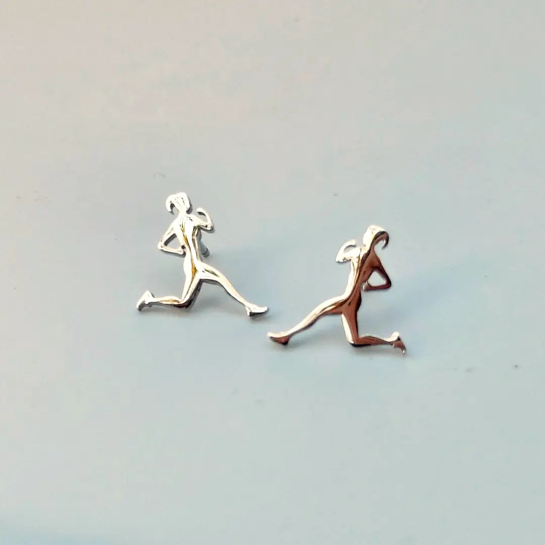 Stainless Steel Women Sports Earrings Heart Shape