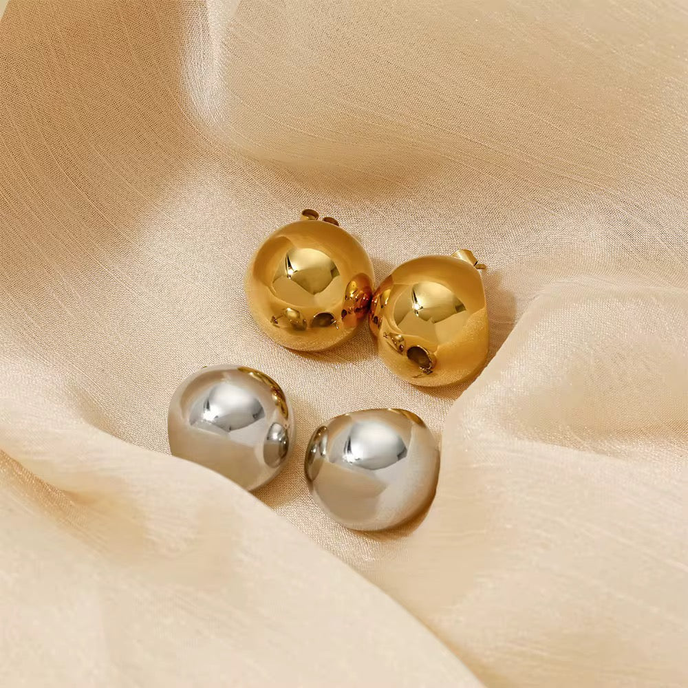 Orbit Illusion Necklace & Earring Set | Floating Stainless Steel Beads | 18K Gold or Rhodium Plated | 20 Inch
