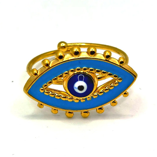 Blue Evil Eye Ring