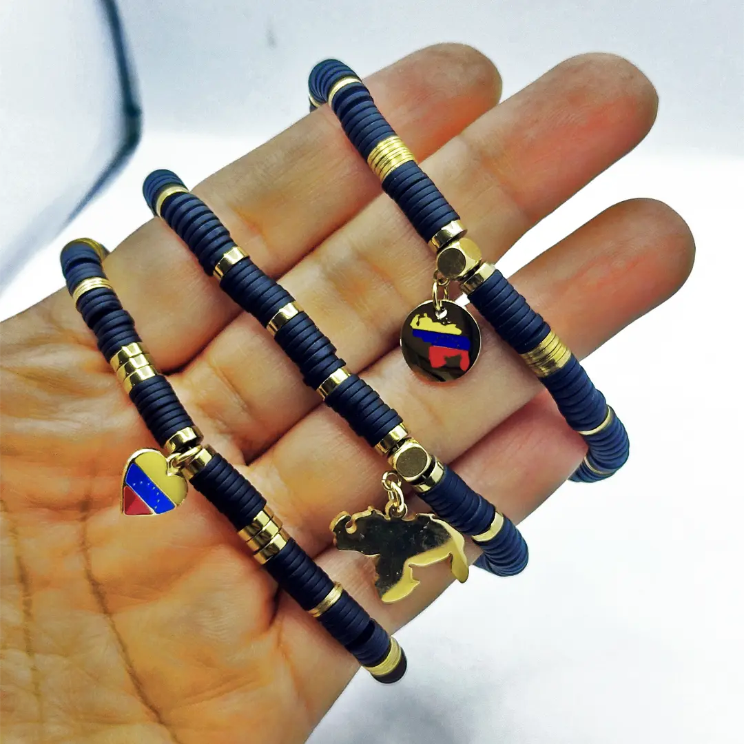 Black & Gold Plated Hematite Bracelet