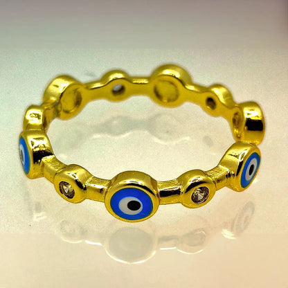 Dainty Evil Eye Ring