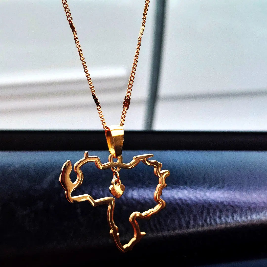 Beautiful Venezuela's Stainless Steel Outline Necklace