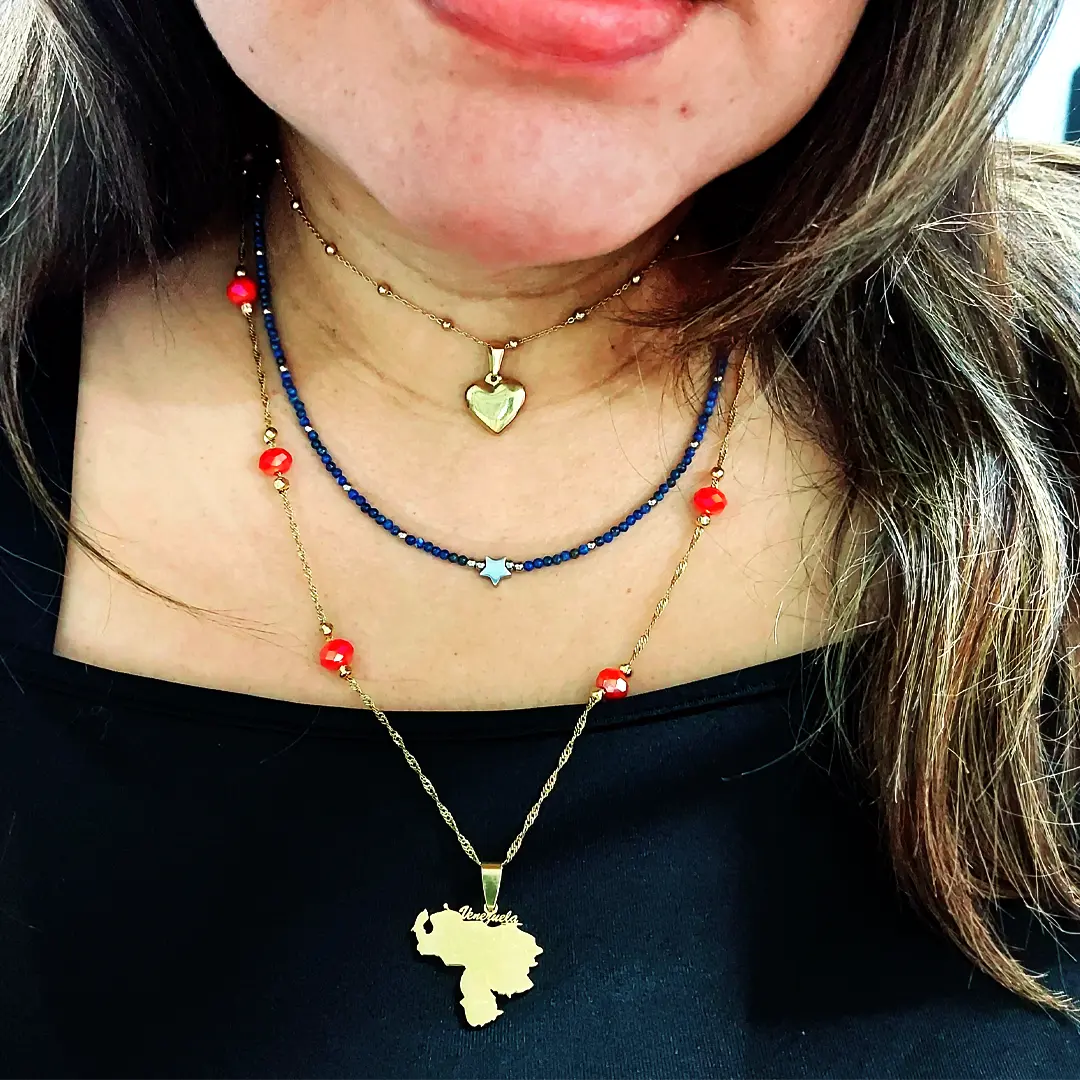 Venezuela Set Tricolor Necklace