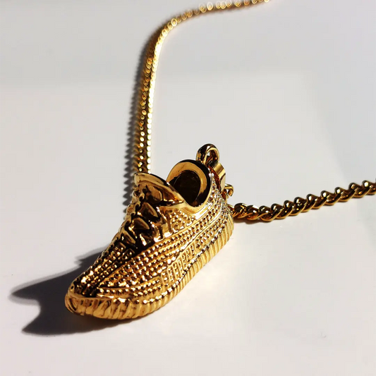 Stainless Steel Shoe Pendant Necklace