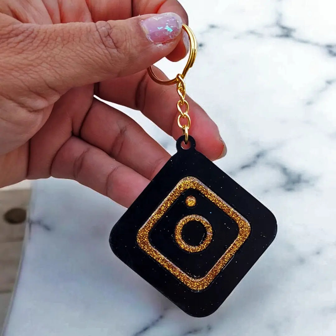 NFC Smart Keychain Instagram With Custom Logo (Made To Order)