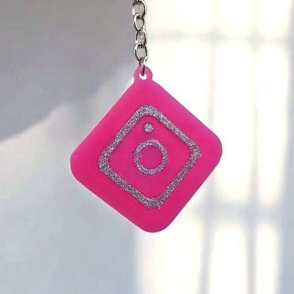 NFC Smart Keychain Instagram With Custom Logo (Made To Order)