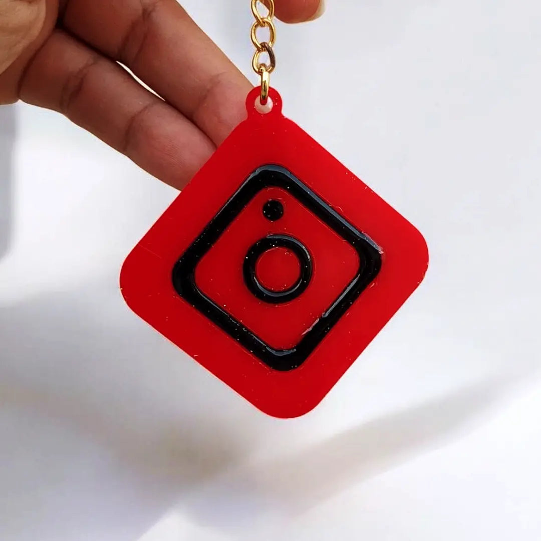 NFC Smart Keychain Instagram With Custom Logo (Made To Order)