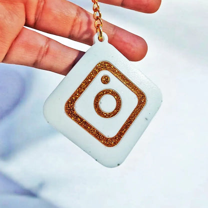 NFC Smart Keychain Instagram With Custom Logo (Made To Order)