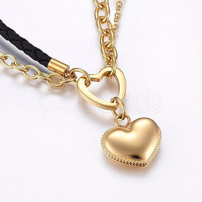 Golden & Black Love Bracelet