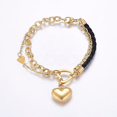 Golden & Black Love Bracelet