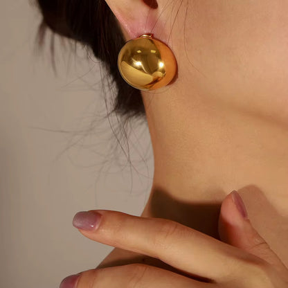 Orbit Illusion Necklace & Earring Set | Floating Stainless Steel Beads | 18K Gold or Rhodium Plated | 20 Inch