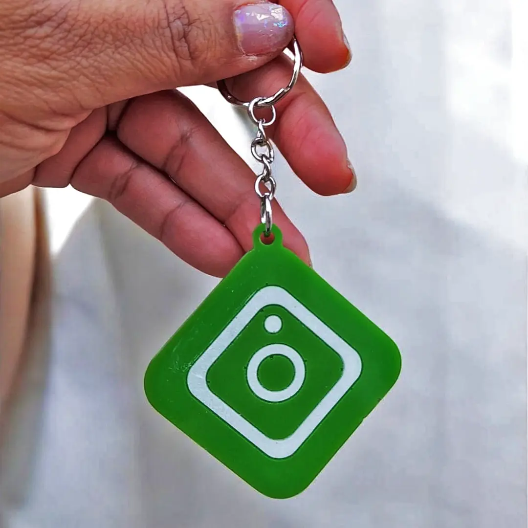 NFC Smart Keychain Instagram With Custom Logo (Made To Order)