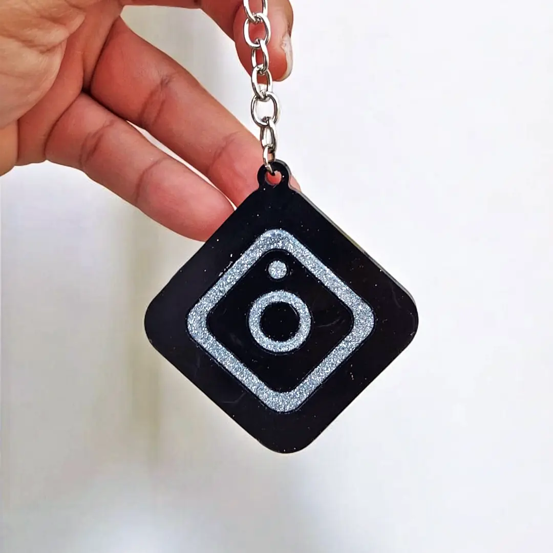 NFC Smart Keychain Instagram With Custom Logo (Made To Order)