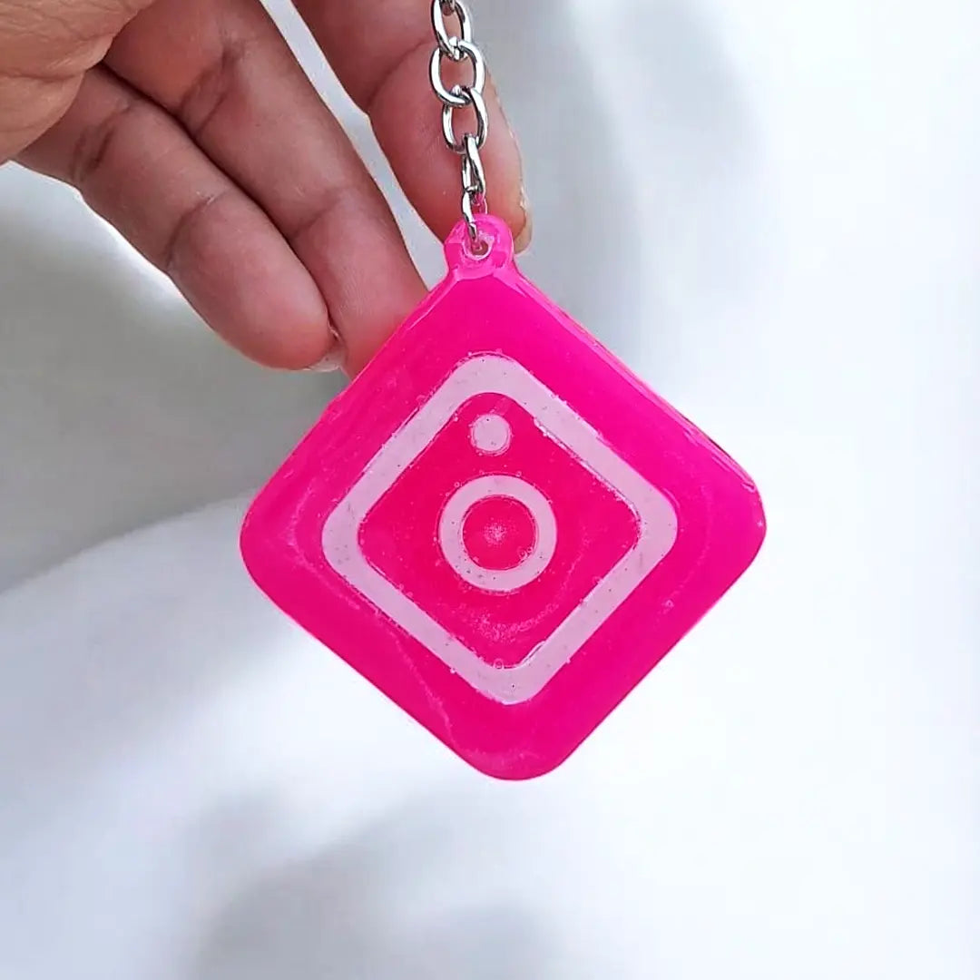 NFC Smart Keychain Instagram With Custom Logo (Made To Order)